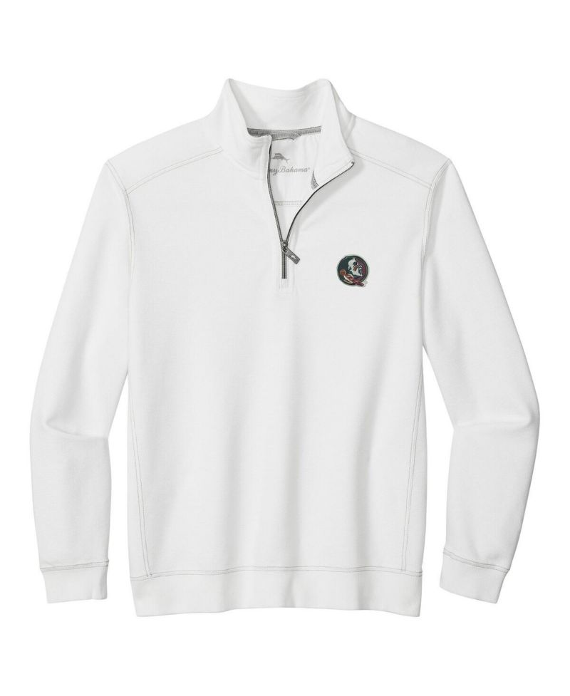 Men's White Florida State Seminoles Montego Bay Half-Zip Jacket