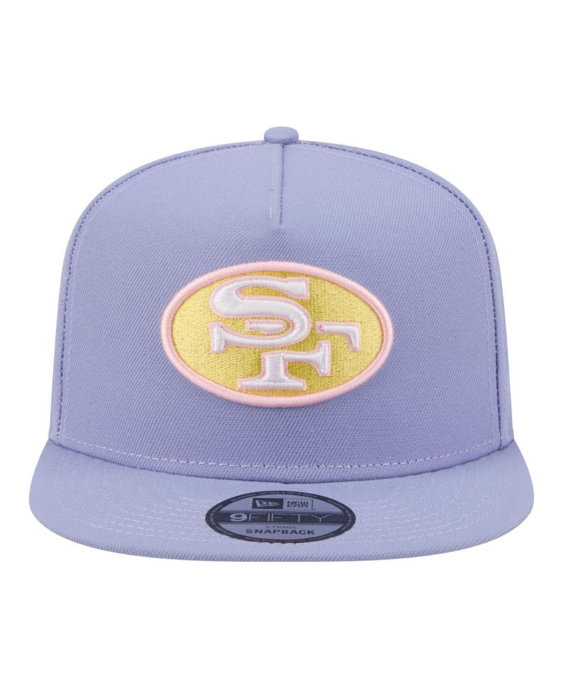 Men's Lavender San Francisco 49ers Bloom A-Frame 9FIFTY Snapback Hat