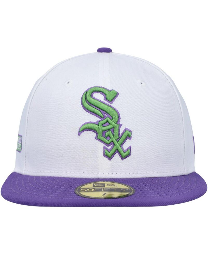 Men's White Chicago White Sox Side Patch 59Fifty Fitted Hat
