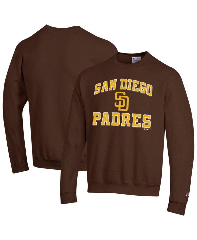 Men's Brown San Diego Padres Heart & Soul Power blend Sweatshirt
