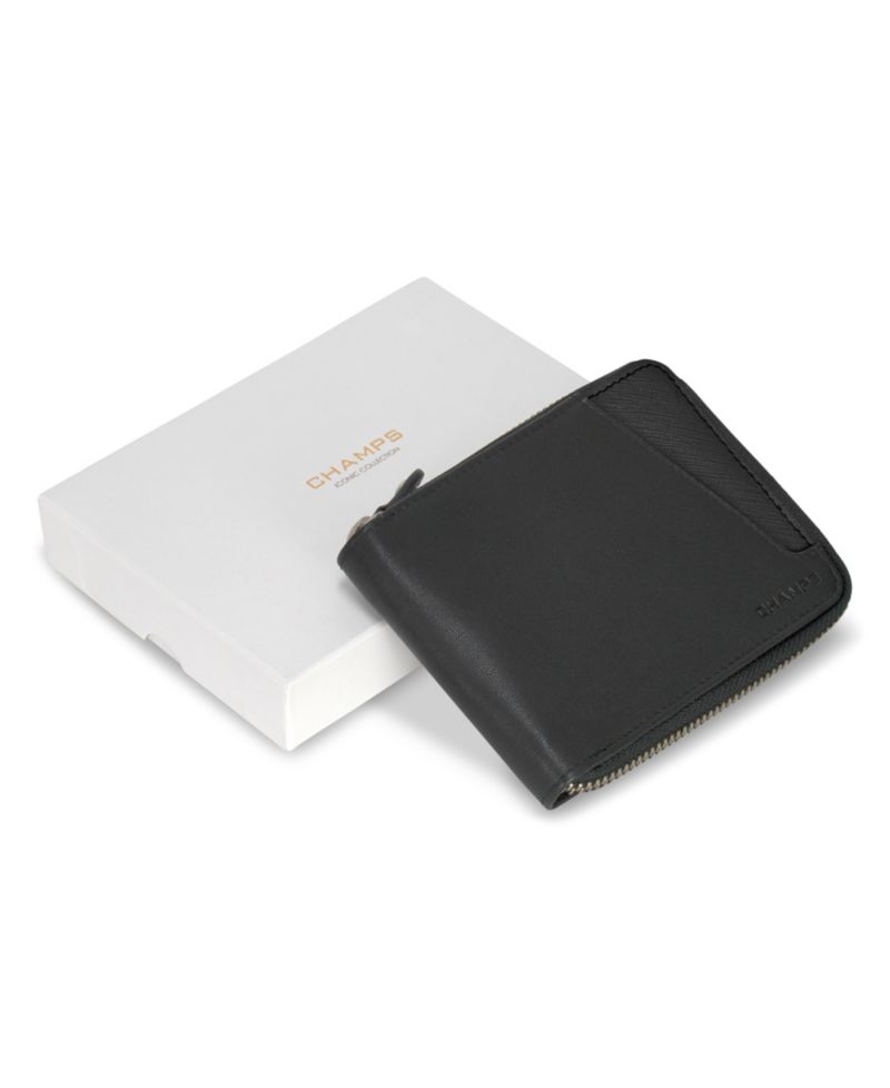 Men's Iconic Collection Leather Zip Around Wallet