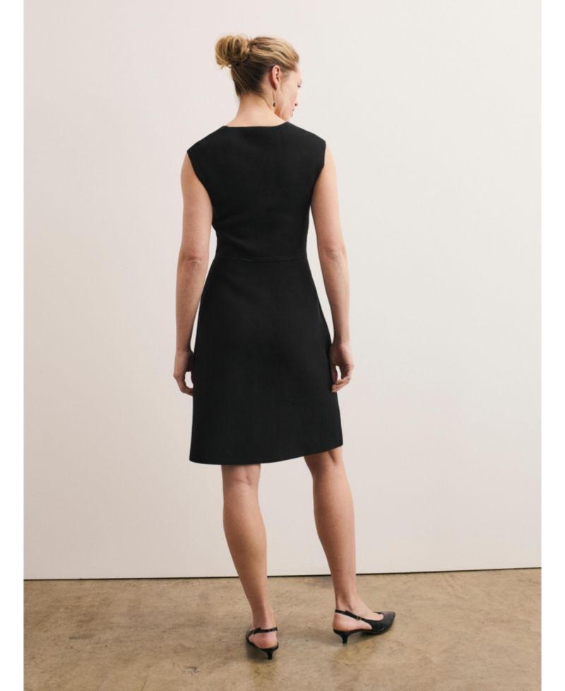 Women's Parella Square Neck Contoured-Waist Sheath Dress