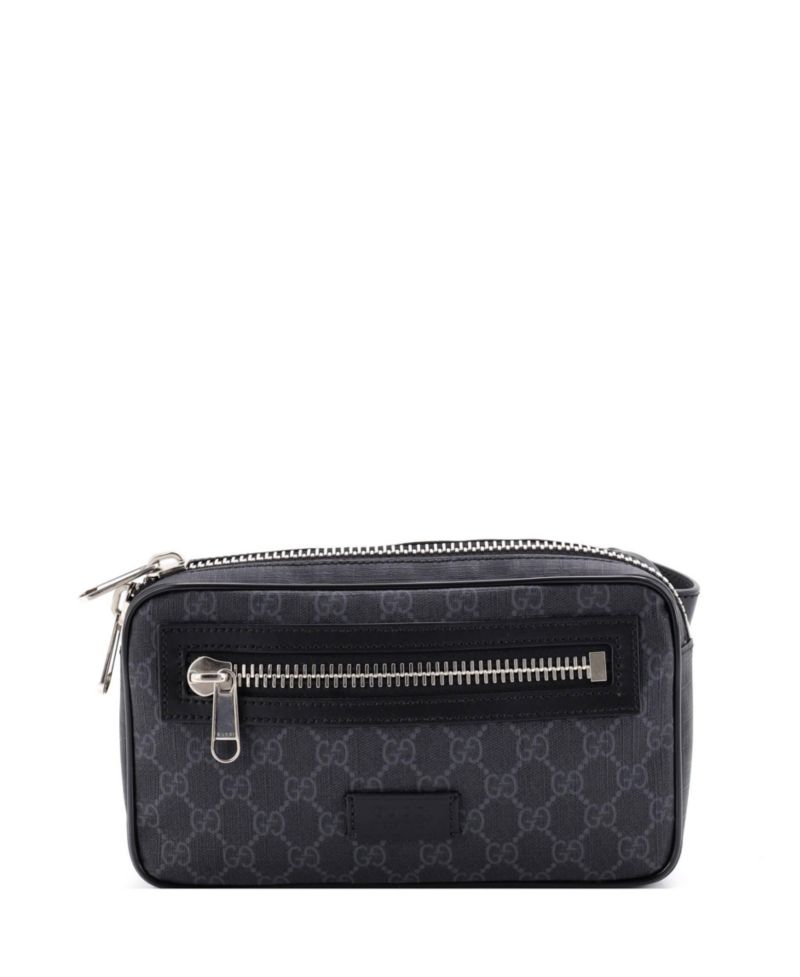 Small Soft Zip Belt Bag GG Coated Canvas