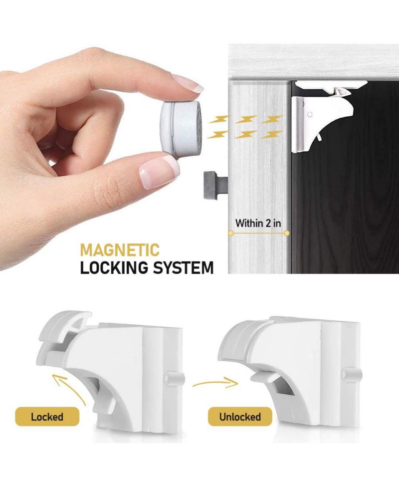 Toddler Proof Me | Magnetic Safety Lock Kit (12 Locks + 3 Keys)