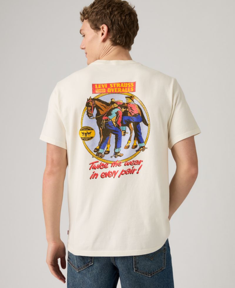 Premium Men's Relaxed-Fit Logo Graphic T-Shirt