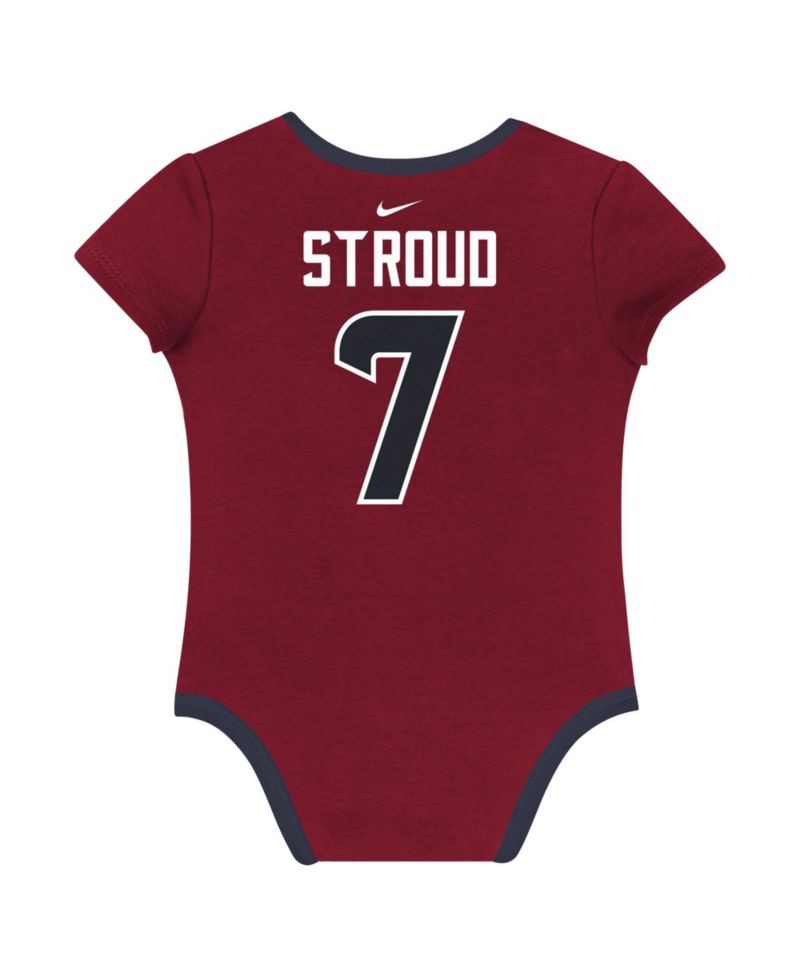 Baby Boys and Girls 3-pack C.J. Stroud Houston Texans Name & Number Bodysuit Set