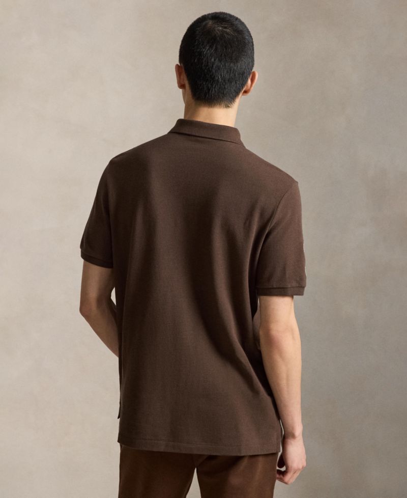Men's Custom Slim-Fit Big Pony Mesh Polo Shirt