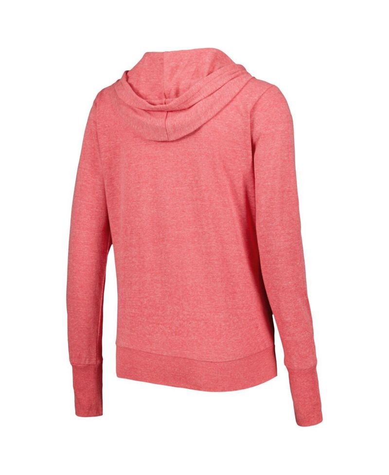 Women's Red St. Louis Cardinals Training Camp Tri-Blend Full-Zip Hoodie
