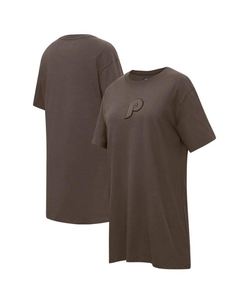 Women's Brown Philadelphia Phillies Neutral T-shirt Dress