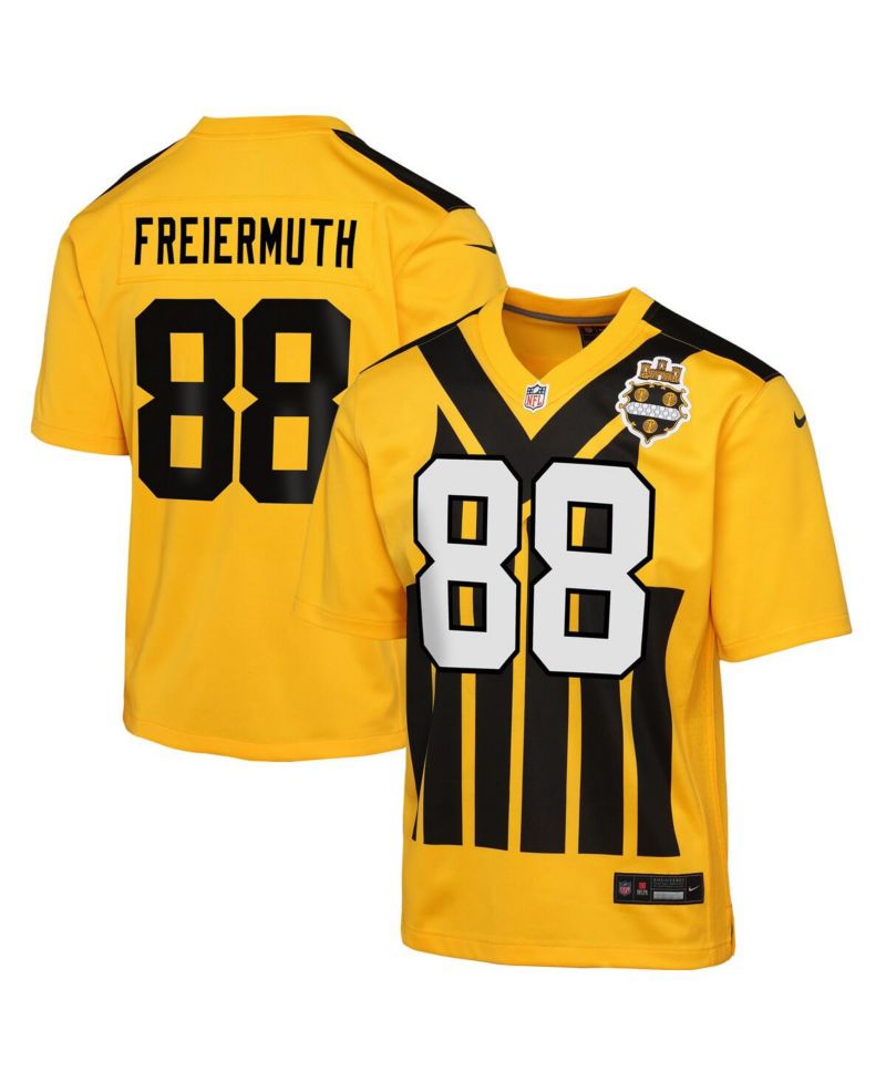 Big Boys and Girls Pat Freiermuth Gold Pittsburgh Steelers Alternate 1933 Throwback Game Jersey