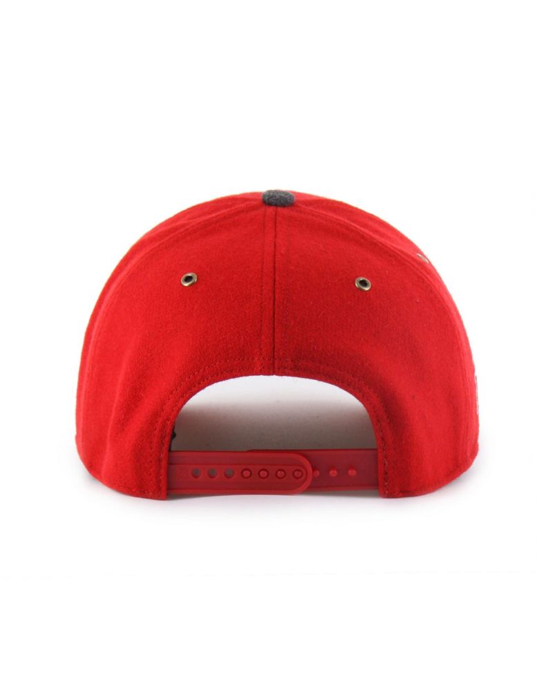 Men's and Women's Red Wisconsin Badgers Windowpane Plaid Collection Hitch Adjustable Hat