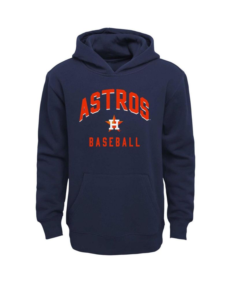 Baby Boys and Girls Navy/Heather Gray Houston Astros Play by Play Pullover Hoodie Pants Set