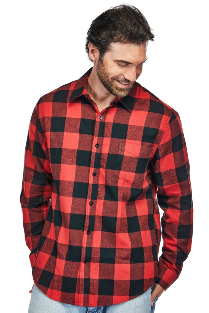 Men's Button Down Classic Fit Flannel Shirt
