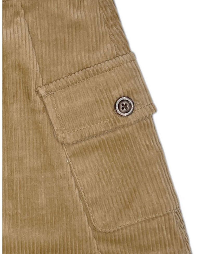 Little and Big ( 6 to 12 ) Corduroy Button Front Skirt
