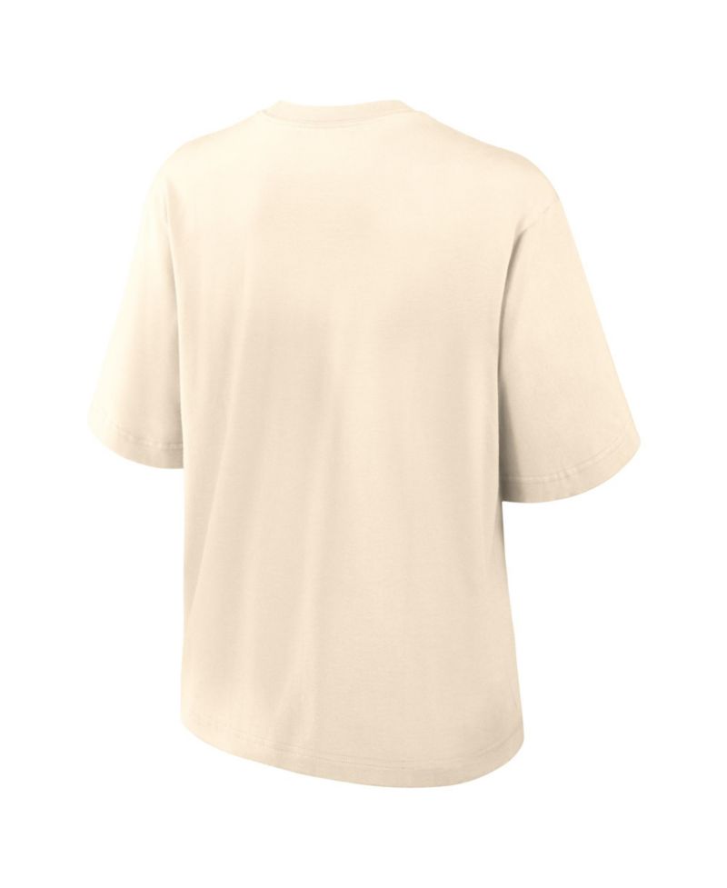 Women's Cream Buffalo Bills Vintage Mod Boxy T-Shirt