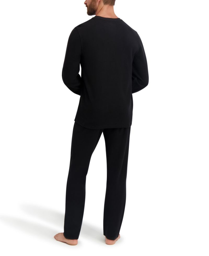 Men's Waffle Crew Neck Sleep Set