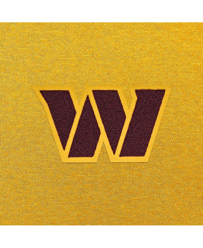 Men's Gold Washington Commanders Victory Chenille Pullover Hoodie
