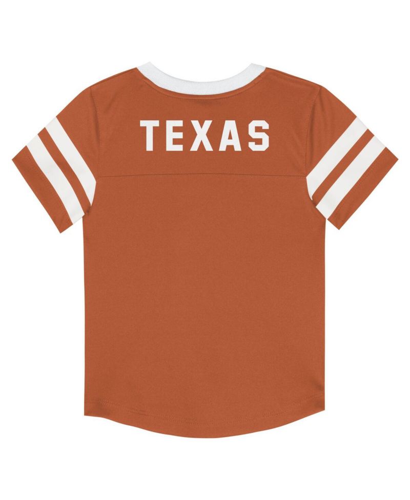 Baby Boys and Girls 2-Piece Texas Orange Texas Longhorns Team Logo Red Zone Top and Pants Set