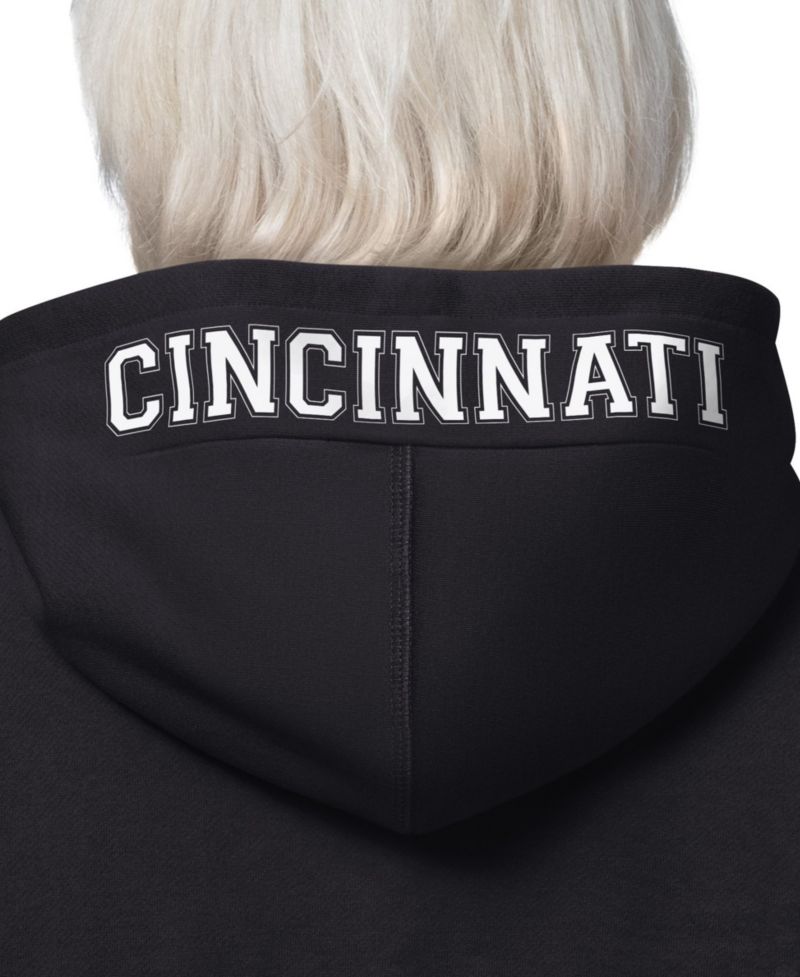 Women's Cincinnati Bengals 4th Down Full-Zip Fleece-Lined Hoodie