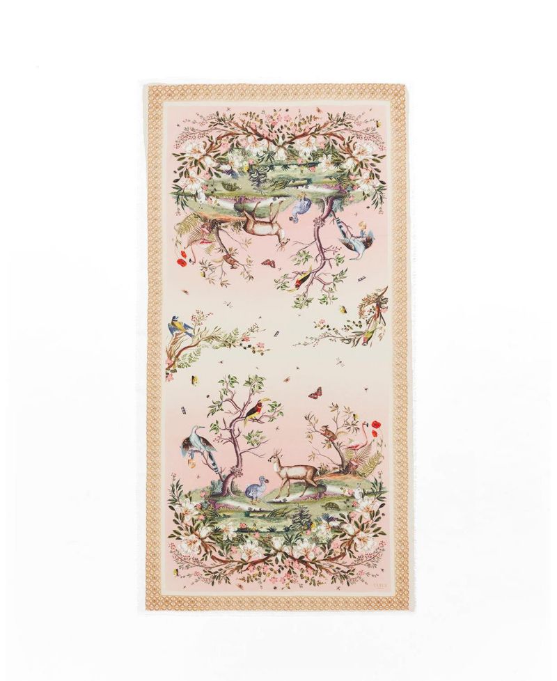 Women's Woodland Scene Long Scarf