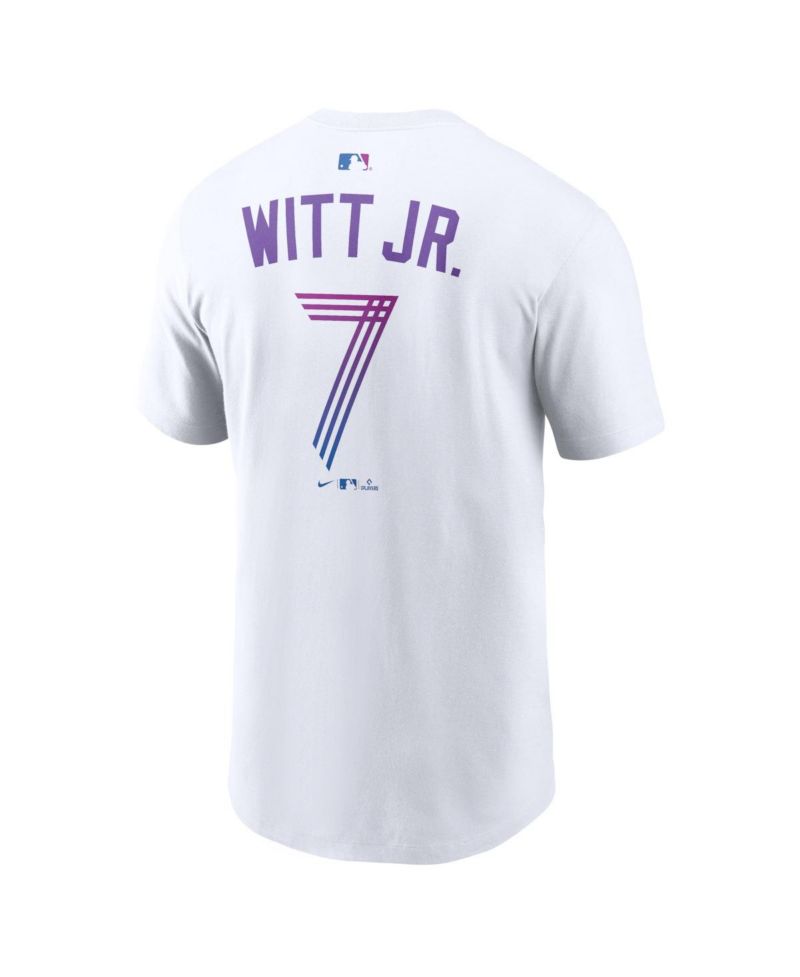 Men's Bobby Witt Jr. White Kansas City Royals 2026 City Connect Name & Number T-Shirt