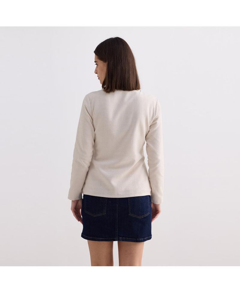 Women's Fitted Cotton Tweed Jacket
