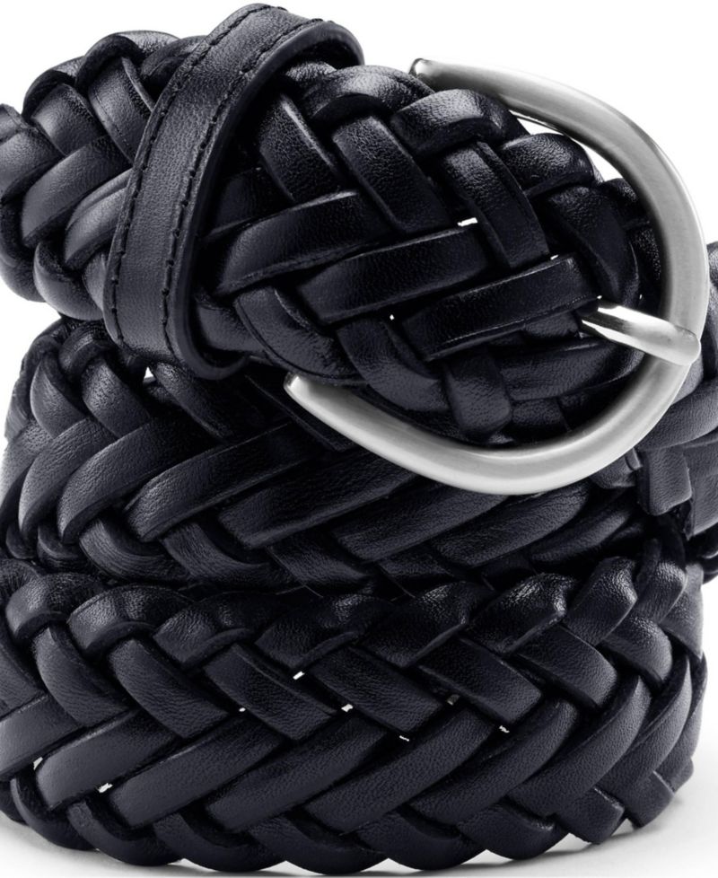 Women's Leather Braided Belt