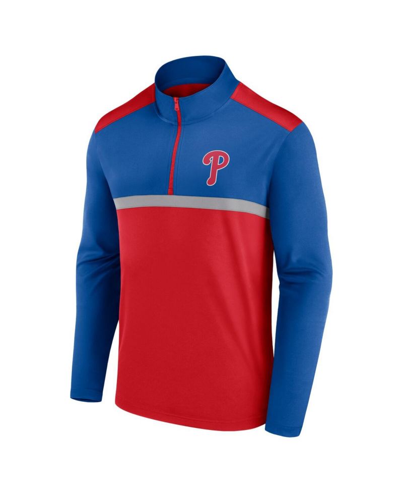 Men's Red Philadelphia Phillies Unstoppable Quarter-Zip Top