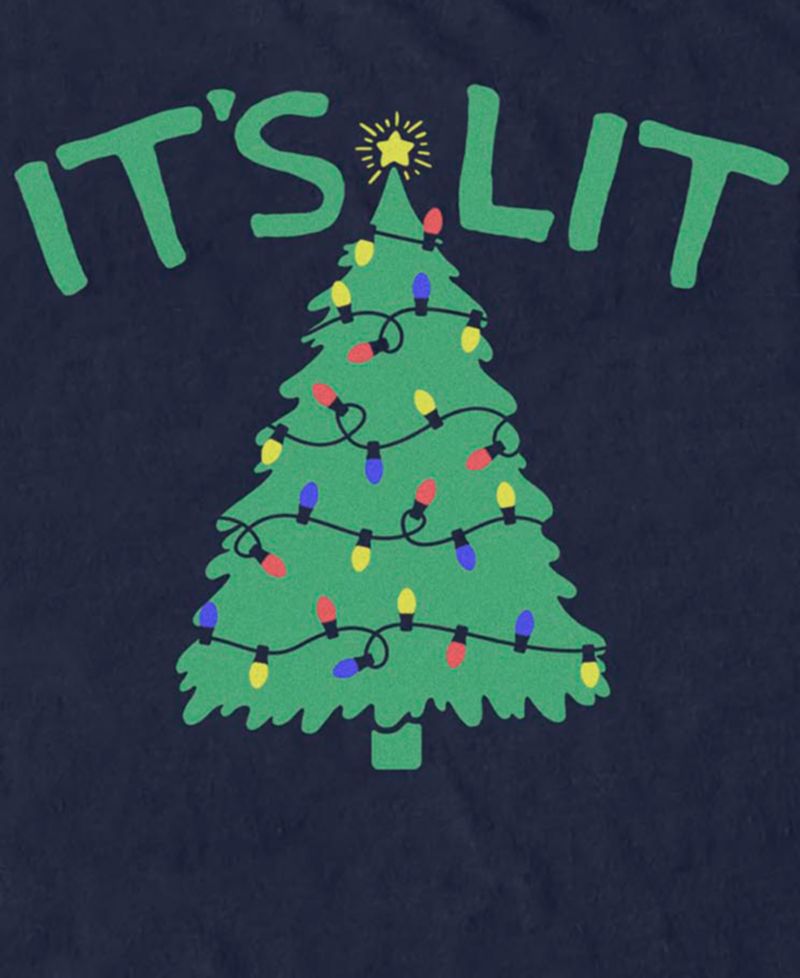 Men's Lit Graphic Crew-Neck T-Shirt