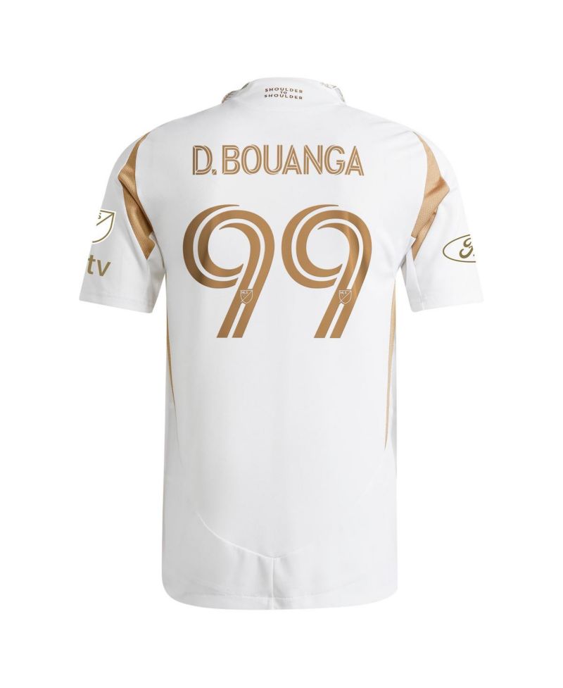Men's Denis Bouanga White LAFC 2025 Secondary Authentic Player Jersey