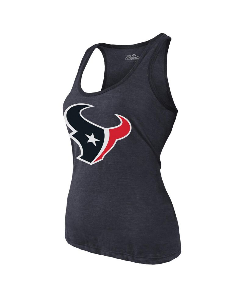 Women's C.J. Stroud Navy Houston Texans Name & Number Tri-Blend Tank Top