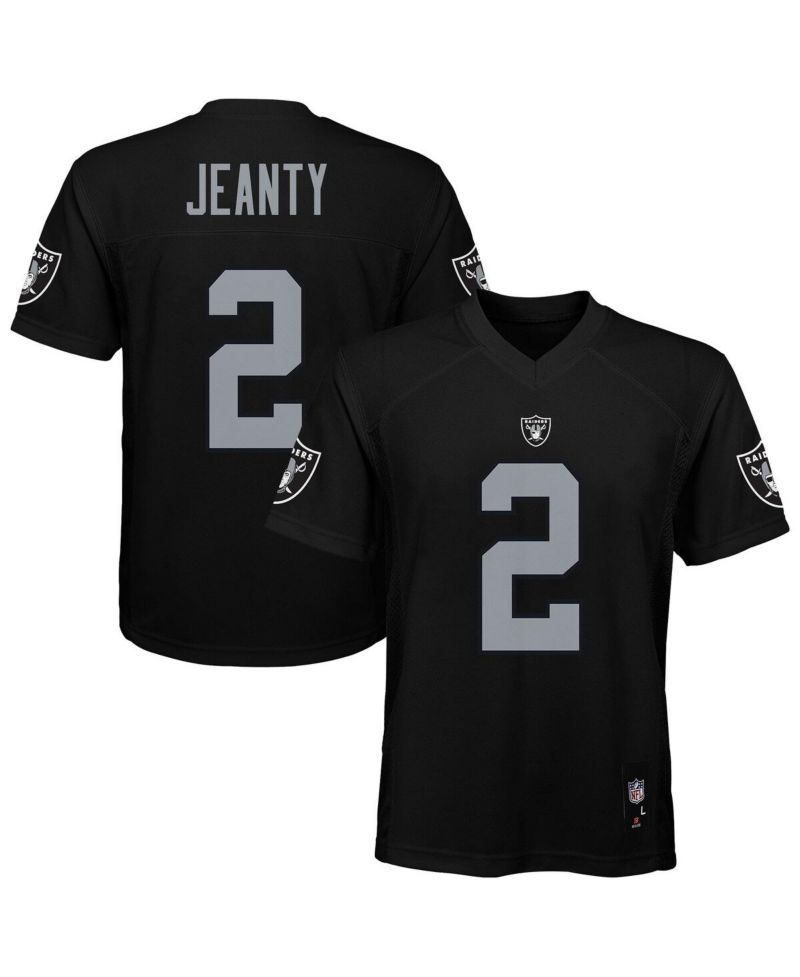 Big Boys and Girls Ashton Jeanty Black Las Vegas Raiders Replica Player Jersey
