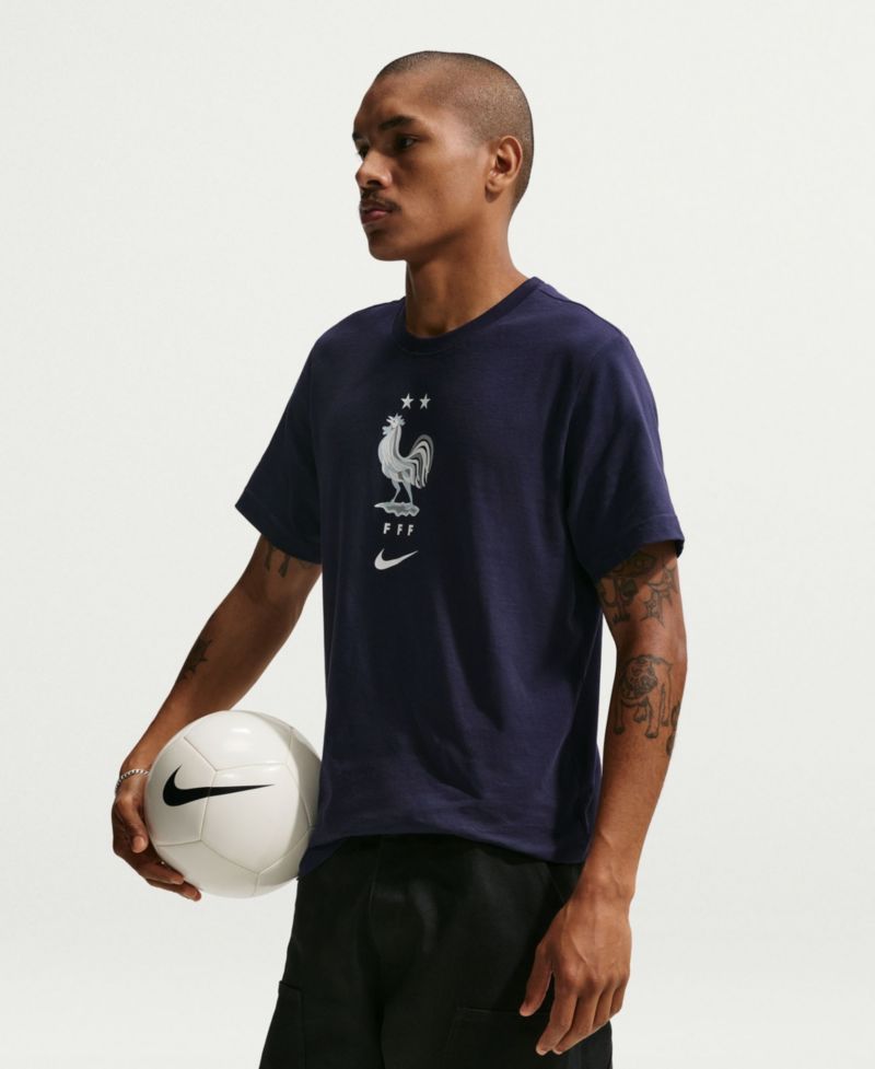 Men's Blue France National Team Crest T-Shirt