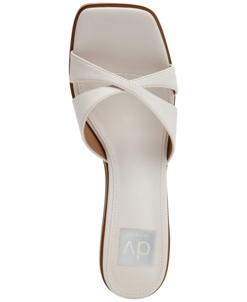 Women's Seless Criss-Cross Wood Heel Dress Sandals