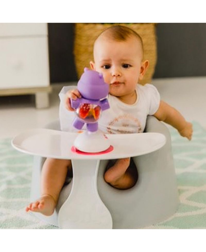 Baby Infant Soft Foam Floor Seat Chair with Eating and Top Tray Attachment