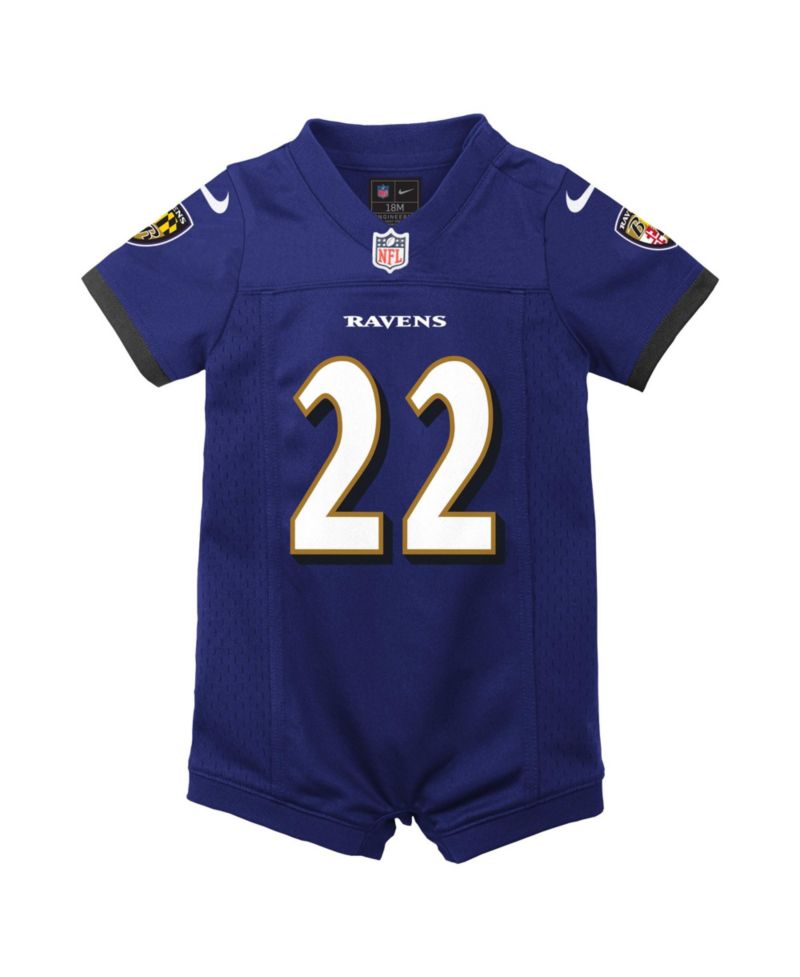 Baby Boys' and Girls' Derrick Henry Baltimore Ravens Game Jersey Short-Sleeve Romper