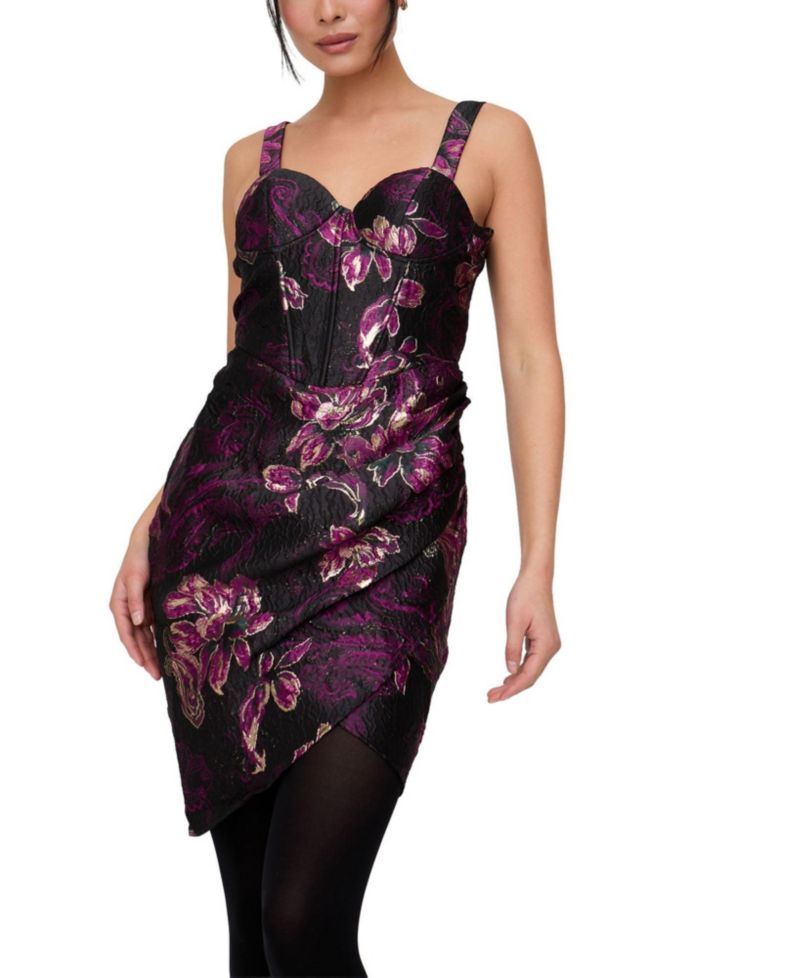 Women's Derry Floral Lurex Jacquard Midi Dress