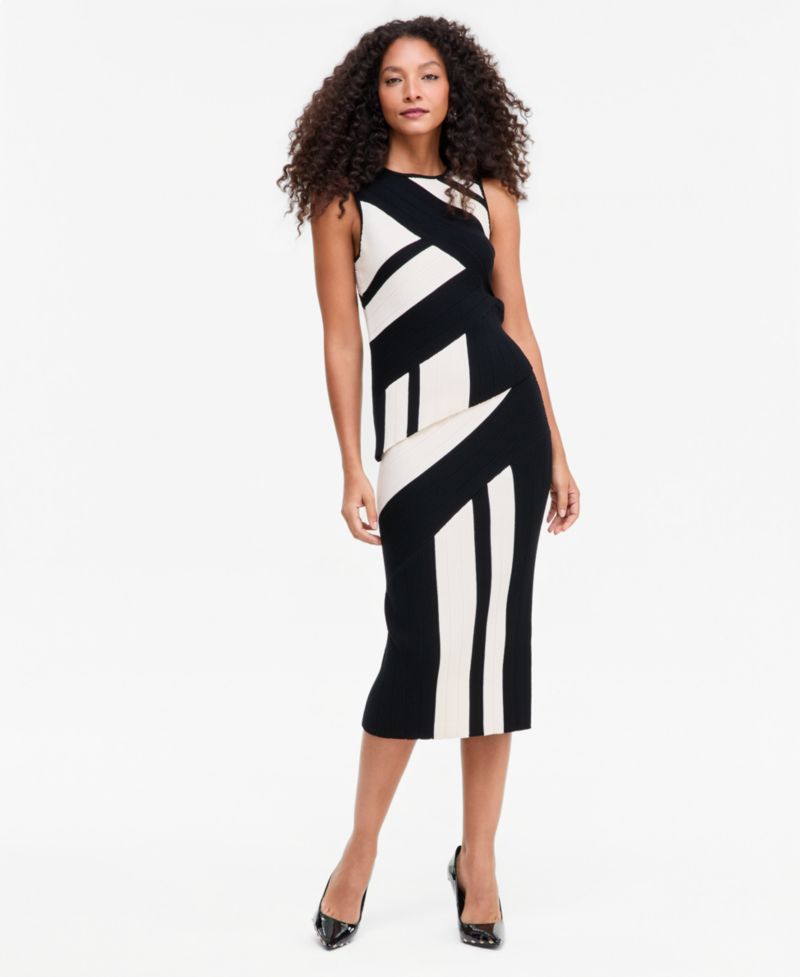 Women's Asymmetric-Patchwork Skirt
