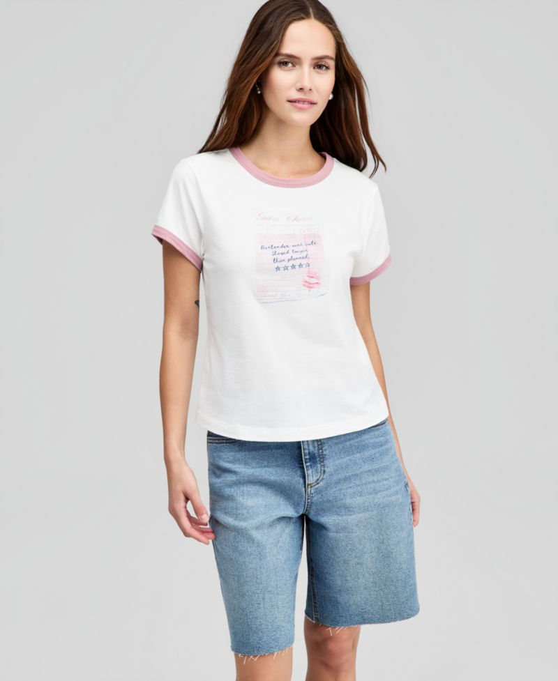 Women's Graphic Ringer T-Shirt