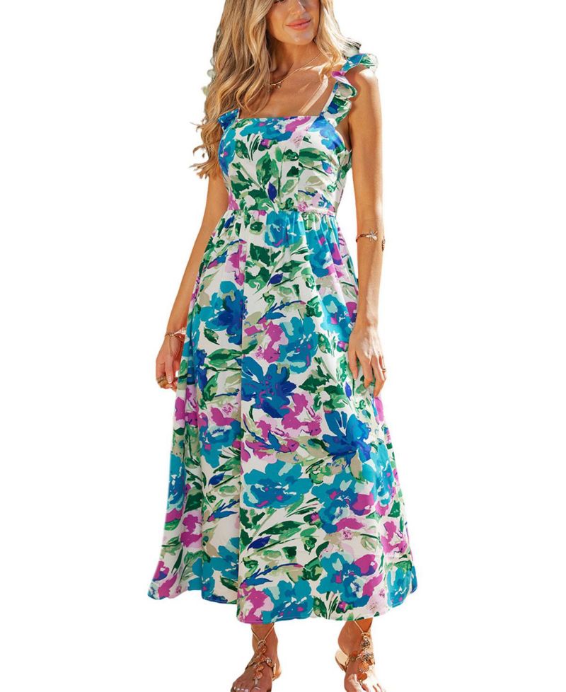 Women's Sun Petal Floral Maxi Beach Dress