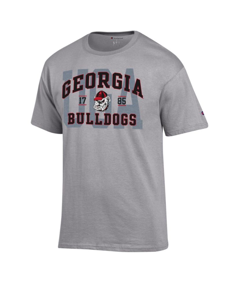 Men's Heather Gray Georgia Bulldogs Varsity T-Shirt