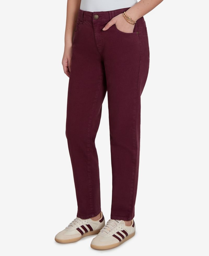 Petite Colored Denim Straight Jeans