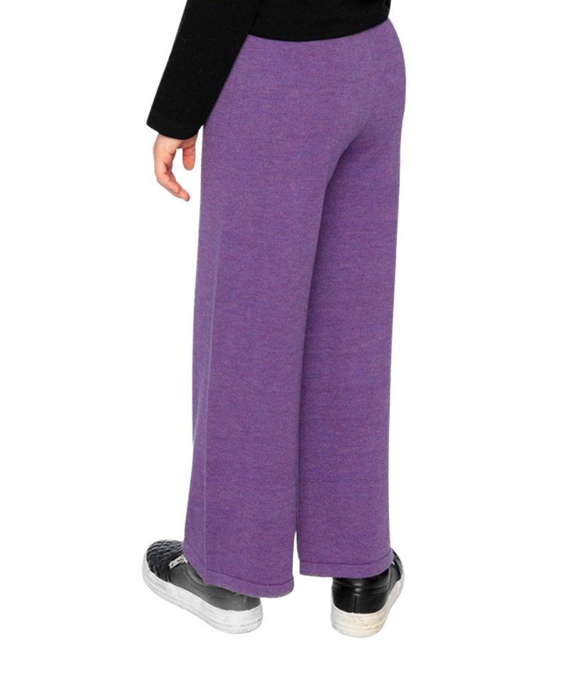 Little and Big Girl (6-12) Knitted Wide Leg Pants