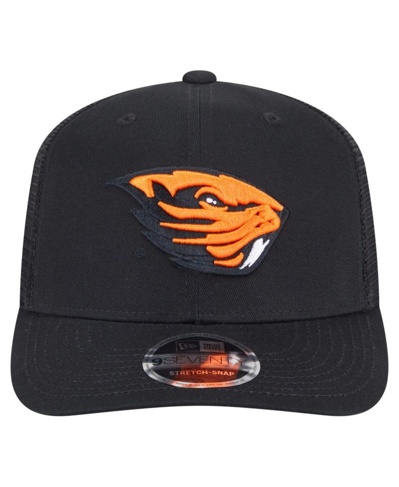 Men's Black Oregon State Beavers Primary 9SEVENTY Trucker Stretch Snap Hat