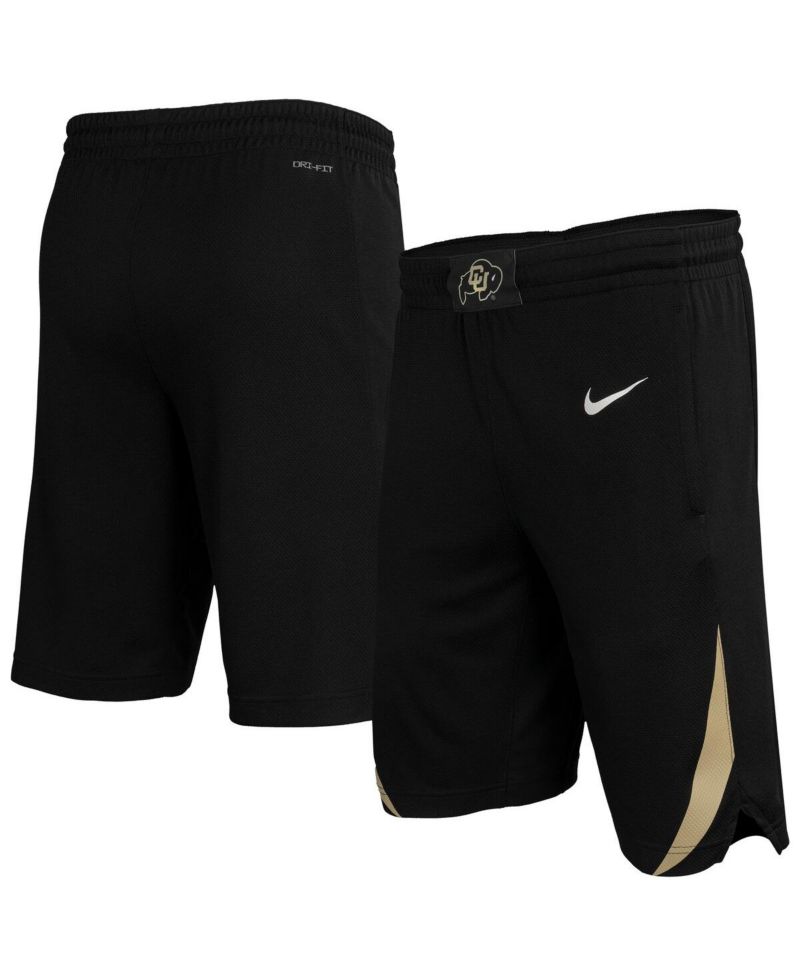 Men's Black Colorado Buffaloes Replica Performance Basketball Shorts