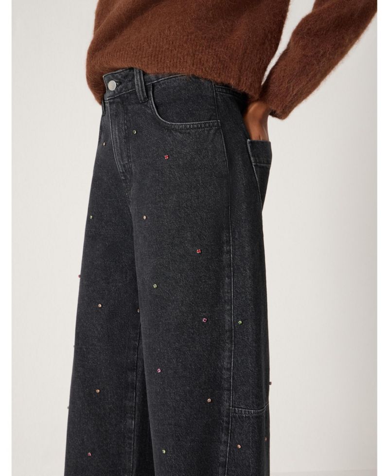 Women's Bree High-Waisted Barrel-Leg Relaxed-Fit Jeans