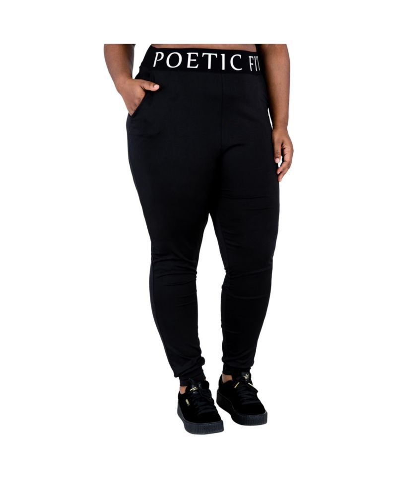 Plus Size Curvy Jogger Pants With Pockets
