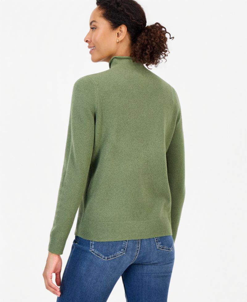 Petite Mock Neck Luxsoft Sweater