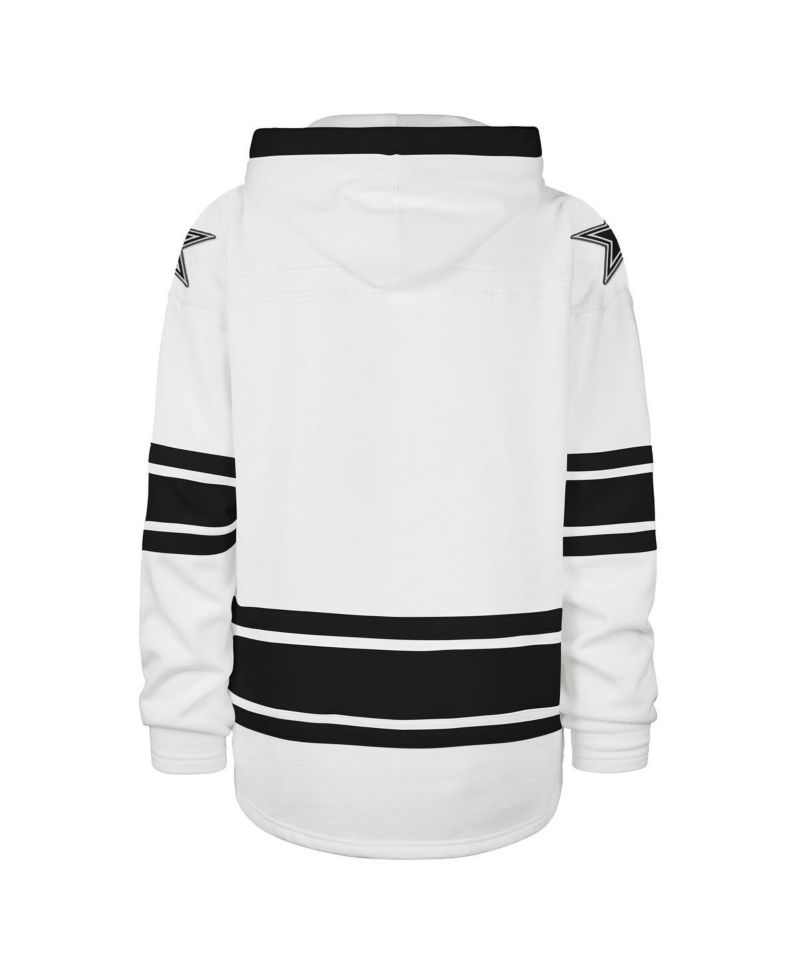 Men's White Dallas Cowboys After Image Superior Lacer Pullover Hoodie