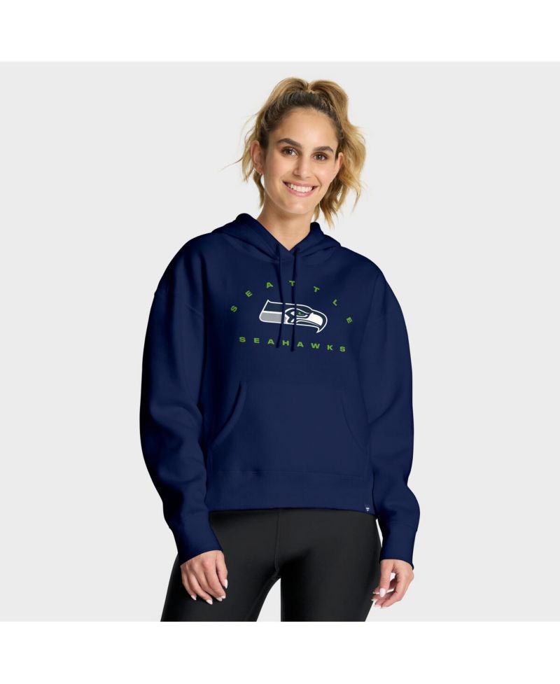 Women's College Navy Seattle Seahawks Eligible Receiver Legacy Pullover Hoodie